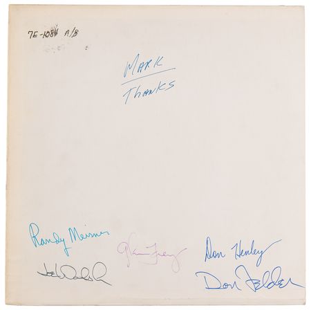 Lot #7312 The Eagles Band-Signed Test Pressing of
