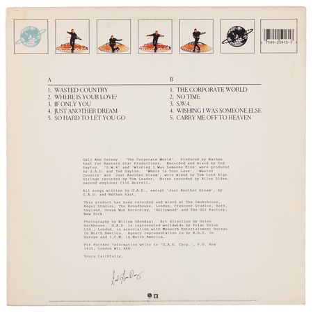 Lot #7466 David Bowie: Gail Ann Dorsey's John Richmond Leather Jacket - Worn on the Cover of Her Debut Album, The Corporate World - Image 10