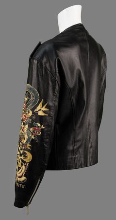 Lot #7466 David Bowie: Gail Ann Dorsey's John Richmond Leather Jacket - Worn on the Cover of Her Debut Album, The Corporate World - Image 3