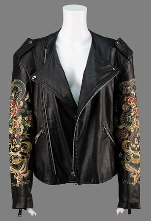 Lot #7466 David Bowie: Gail Ann Dorsey's John Richmond Leather Jacket - Worn on the Cover of Her Debut Album, The Corporate World - Image 7