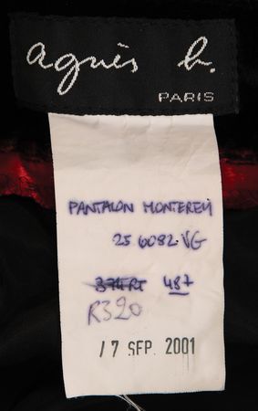 Lot #7465 David Bowie: Gail Ann Dorsey's Stage-Worn agnès b. Suit Ensemble from BBC Two's Later... with Jools Holland (September 20, 2002) - Image 6