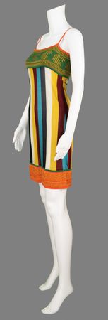 Lot #7467 David Bowie: Gail Ann Dorsey's Stage-Worn Jean Paul Gaultier Dress from the Special Rai Concert, 1,2,3 Soleils (1998) - Image 3