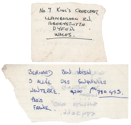 Lot #7310 AC/DC: Bon Scott Autograph Archive of (7) Letters and Cards, with Commentary on Touring, Drinking, and Aerosmith - Image 6