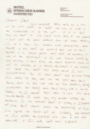 Lot #7310 AC/DC: Bon Scott Autograph Archive of (7) Letters and Cards, with Commentary on Touring, Drinking, and Aerosmith - Image 7