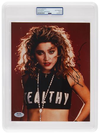 Lot #7409 Madonna Signed Photograph
