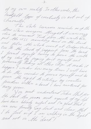 Lot #7313 Mick Fleetwood Autograph Letter Signed to John McVie, Discussing Sobriety, His Creative Role, and the Inclusion of ‘These Strange Times’ on Time - Image 3