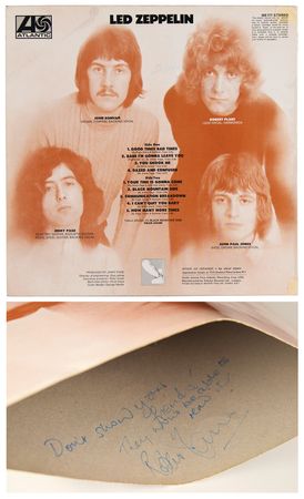 Lot #7224 Robert Plant Twice-Signed Album - Led