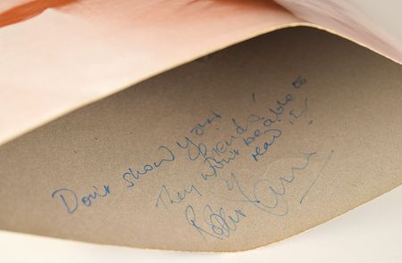 Lot #7224 Robert Plant Twice-Signed Album - Led Zeppelin's Self-Titled Debut (Turquoise Variant) - Image 2