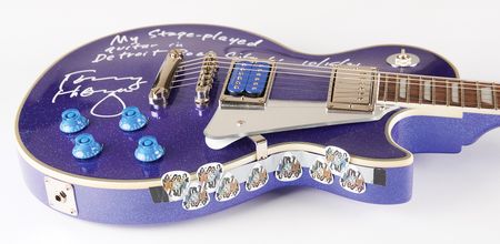 Lot #7491 KISS: Tommy Thayer's Stage-Used Limited Edition 'Electric Blue' Les Paul Guitar - Played at the DTE Energy Music Theatre on October 15, 2021 - Image 6
