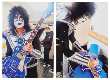 Lot #7491 KISS: Tommy Thayer's Stage-Used Limited Edition 'Electric Blue' Les Paul Guitar - Played at the DTE Energy Music Theatre on October 15, 2021 - Image 9