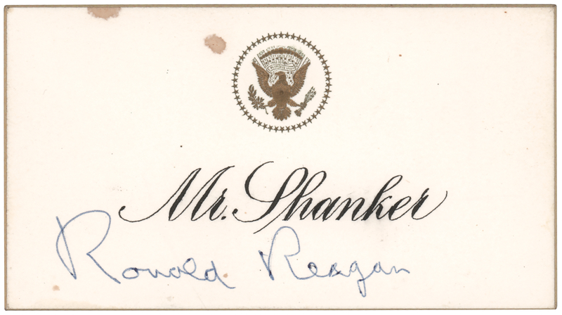 Lot 73 Ronald Reagan Signature