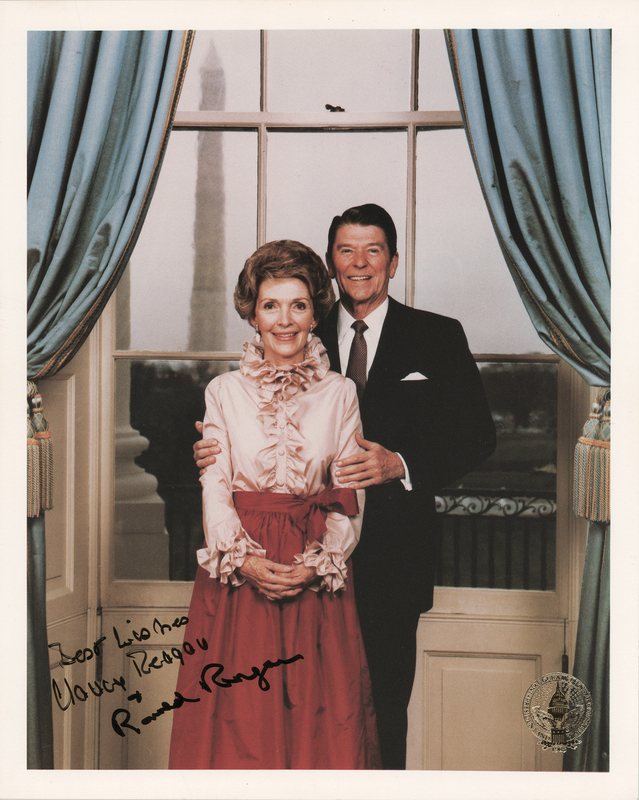 Lot 75 Ronald and Nancy Reagan Signed Photograph