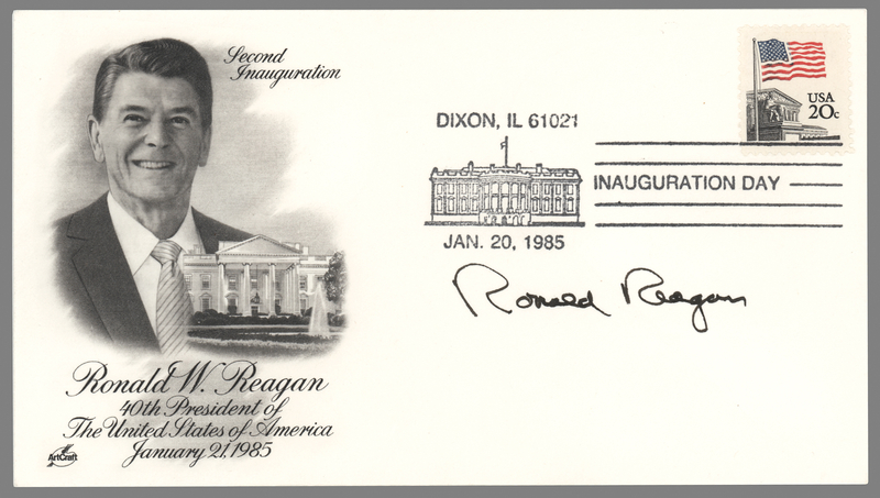 Lot 69 Ronald Reagan Signed 'Inauguration Day' Cover