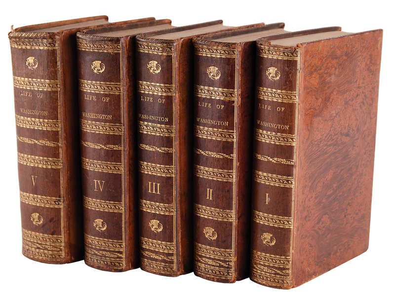 Lot 2 George Washington: The Life of Washington by John Marshall (First Edition, Five Volumes)