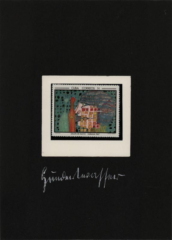 Lot 282 Friedensreich Hundertwasser Signature