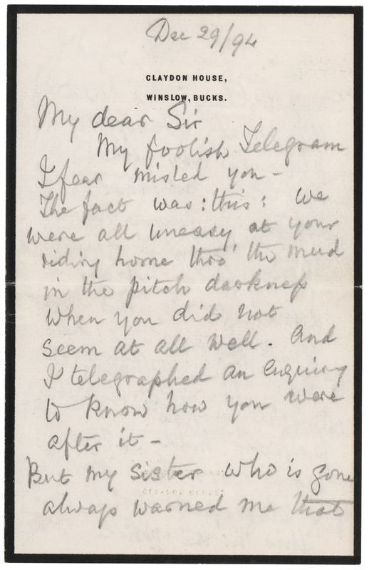 Lot 170 Florence Nightingale Autograph Letter Signed: 