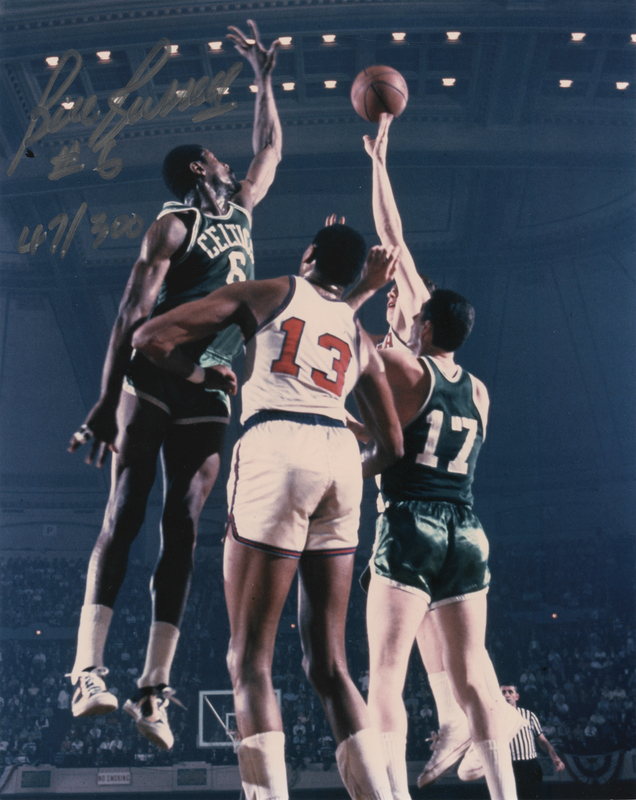 Lot 448 Bill Russell Signed Photograph (Ltd. Ed. #47/300)