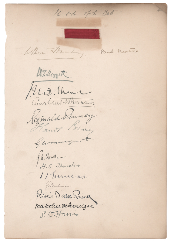 Lot 246 Robert Baden-Powell Signature