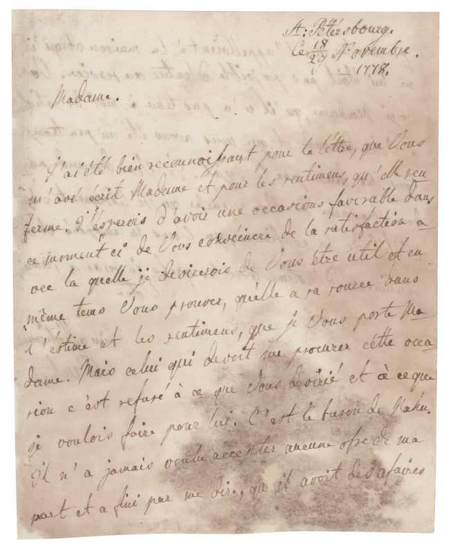 Lot 161 Paul I of Russia Autograph Letter Signed