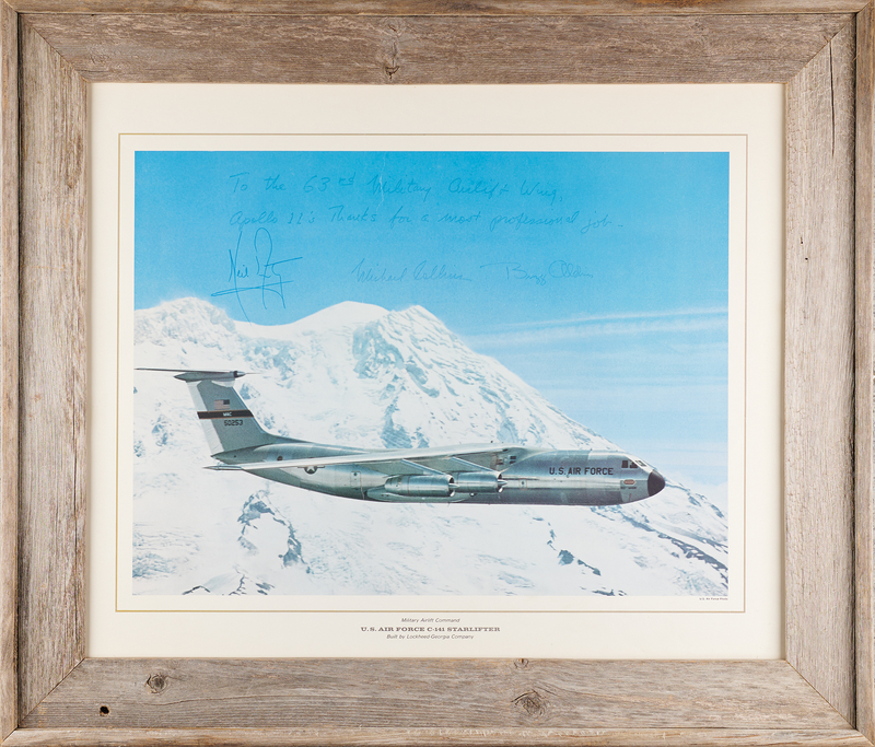 Lot 272 Apollo 11 Signed 'Lockheed C-141 Starlifter' Poster - 