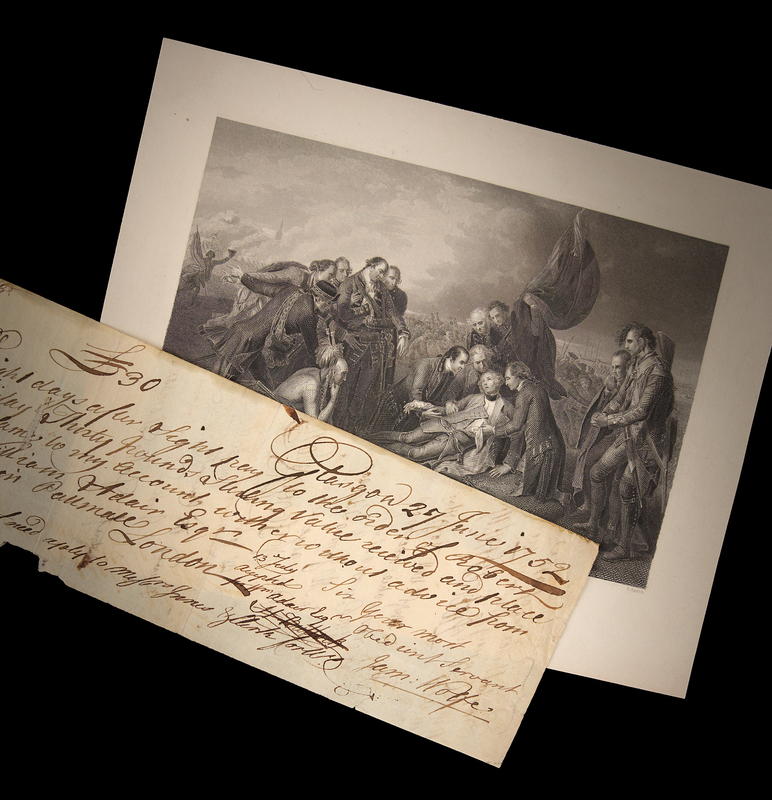Lot 249 James Wolfe Rare Document Signed - The British Hero of the Seven Years' War