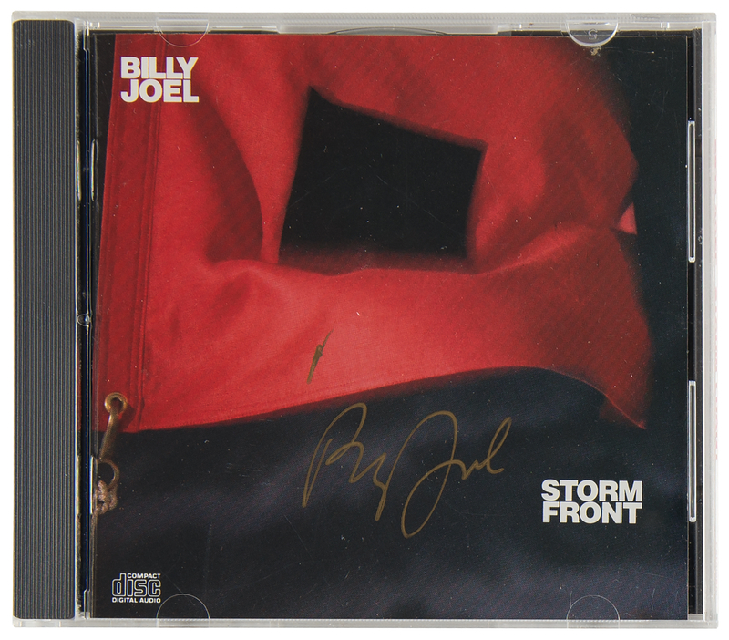 Lot 345 Billy Joel Signed CD - Storm Front