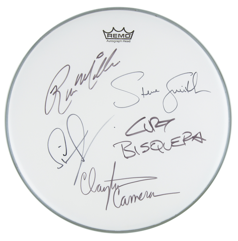 Lot 336 Drummers Multi-Signed (5) Drumhead