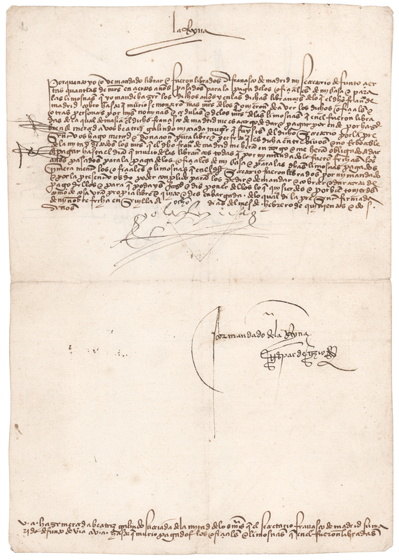 Lot 163 Queen Isabella I Document Signed