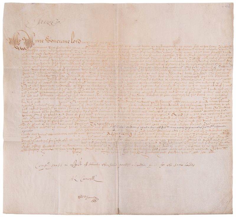 Lot 157 King James I Document Signed