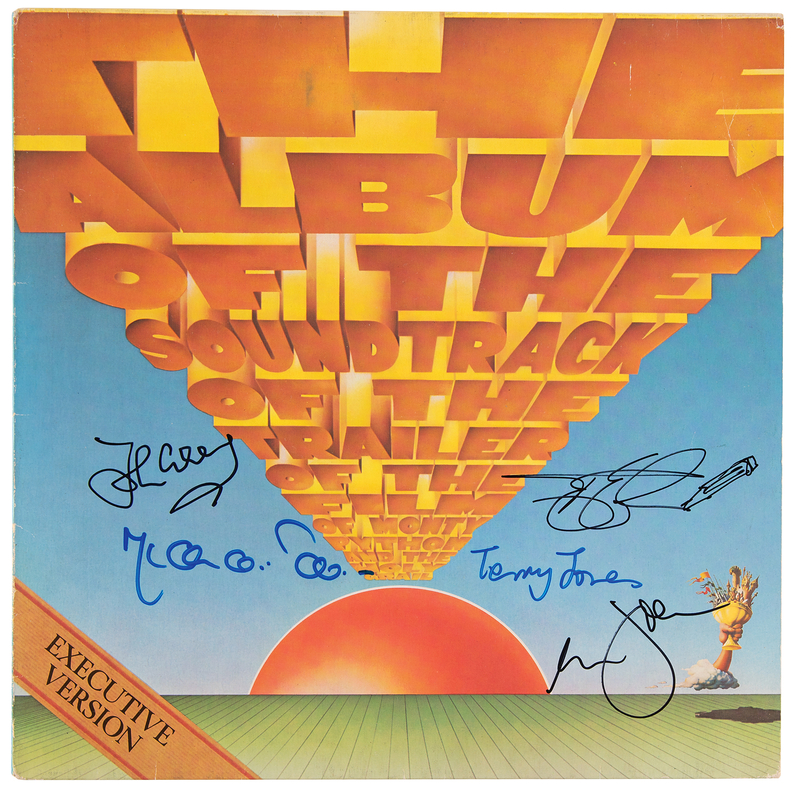 Lot 422 Monty Python Signed Album - The Album of the Soundtrack of the Trailer of the Film of Monty Python and the Holy Grail