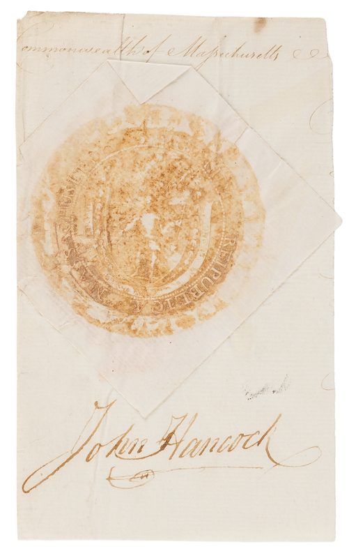 Lot 94 John Hancock Signature