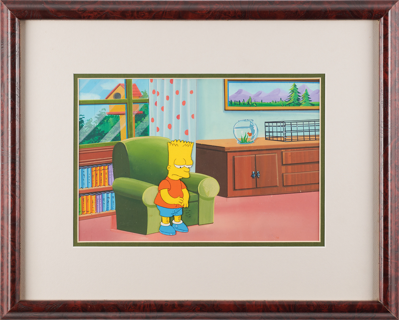 Lot 297 Homer Simpson production cel from The Simpsons