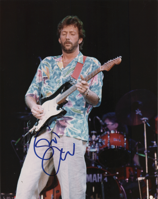 Lot 333 Eric Clapton Signed Photograph
