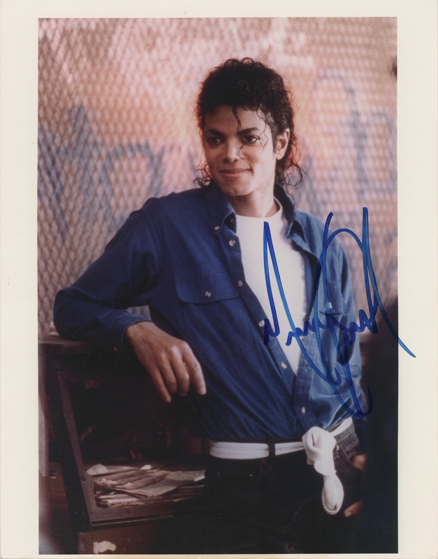 Lot 392 Michael Jackson Signed Photograph