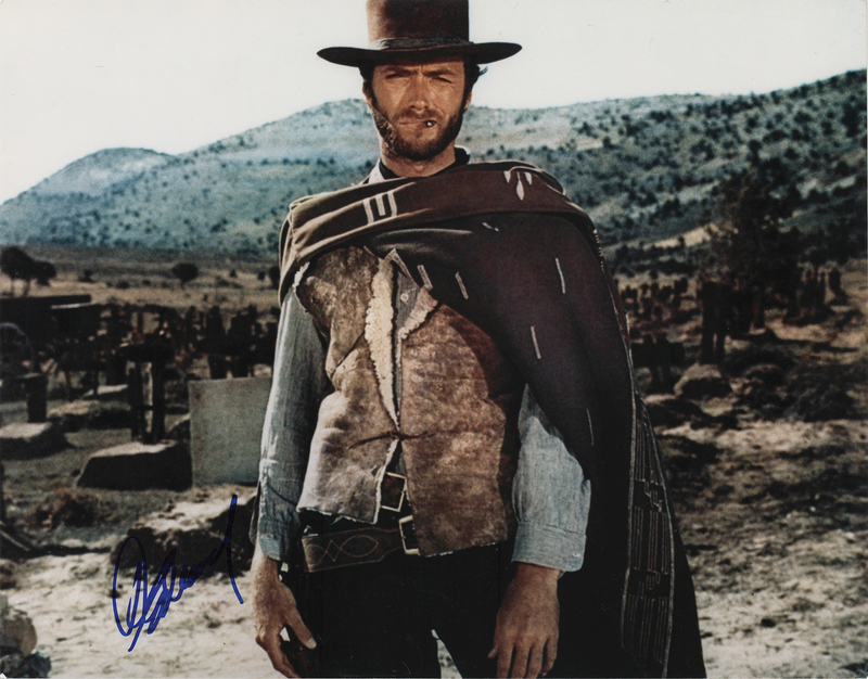 Lot 401 Clint Eastwood Signed Oversized Photograph