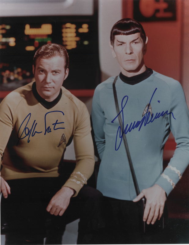 Lot 429 Star Trek: William Shatner and Leonard Nimoy Signed Oversized Photograph