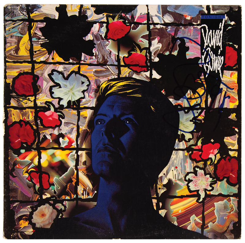 Lot 332 David Bowie Signed Album - Tonight