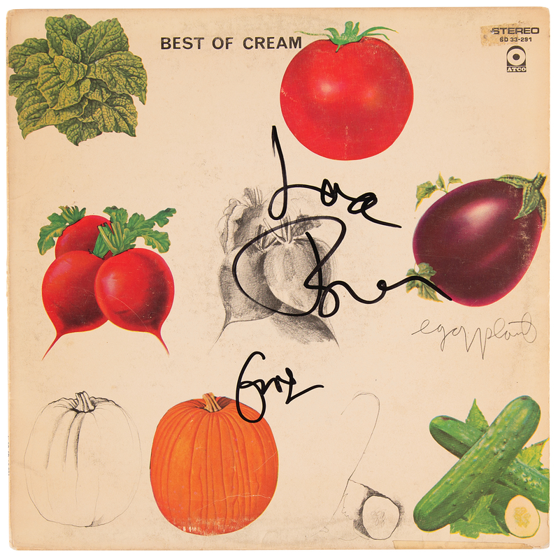 Lot 334 Cream: Eric Clapton and Jack Bruce Signed Album - Best of Cream