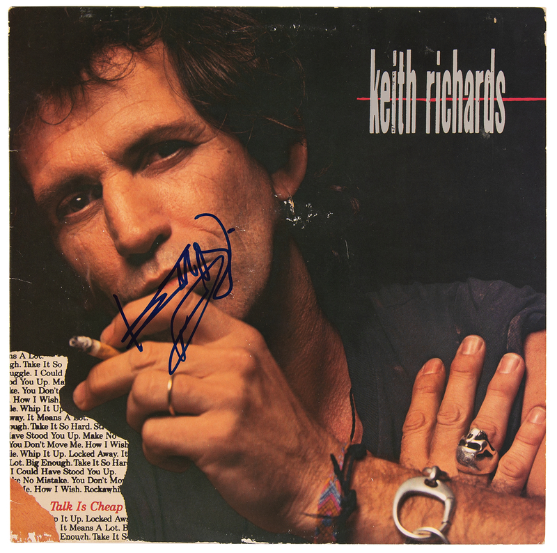 Lot 371 Rolling Stones: Keith Richards Signed Album - Talk Is Cheap