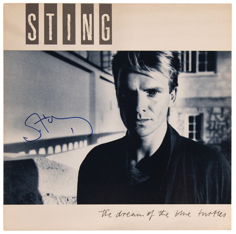 Lot 377 Sting Signed Album - The Dream of the Blue Turtles
