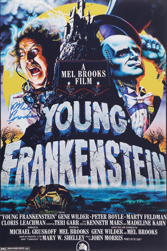 Lot 400 Mel Brooks Signed Oversized Photograph - Young Frankenstein