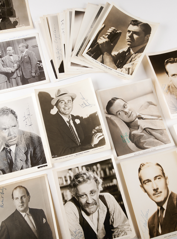 Lot 395 Actors (26) Signed Photographs with Bob Hope, Fredric March, and Lee J. Cobb