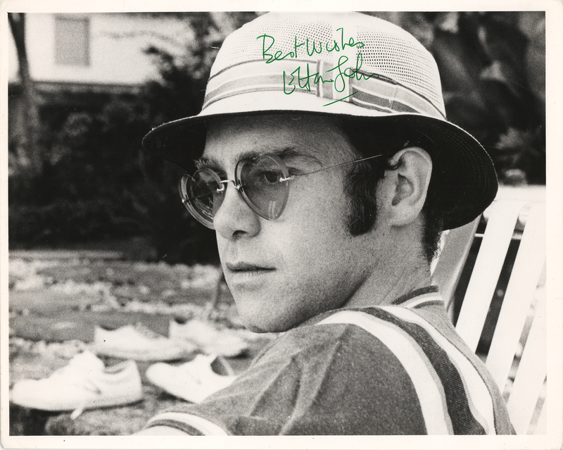 Lot 346 Elton John Signed Photograph