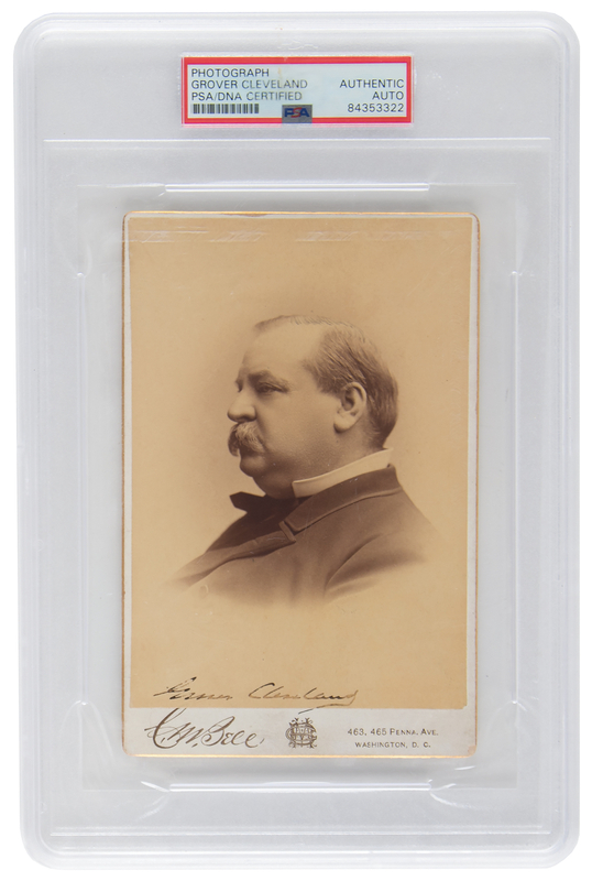 Lot 35 Grover Cleveland Signed Photograph