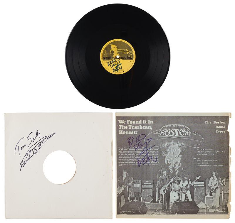 Lot 330 Boston: Delp and Scholz Signed Bootleg Album - We Found It In The Trashcan, Honest!