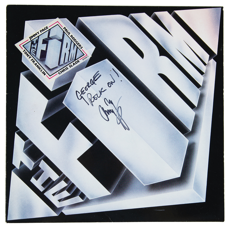 Lot 354 Led Zeppelin: Jimmy Page Signed Album - The Firm