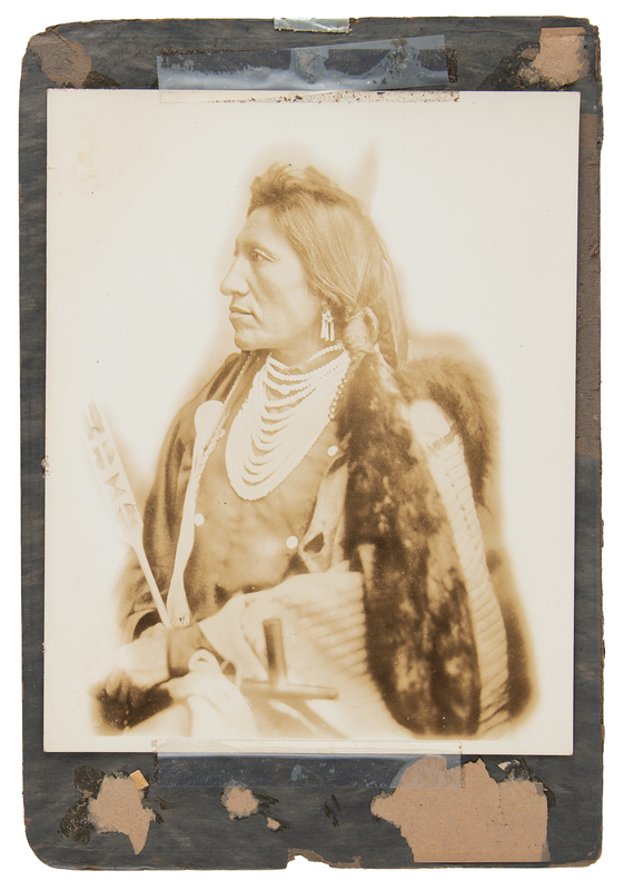 Lot 203 Goose Original Photograph by D. F. Barry - Custer's Arikara Scout