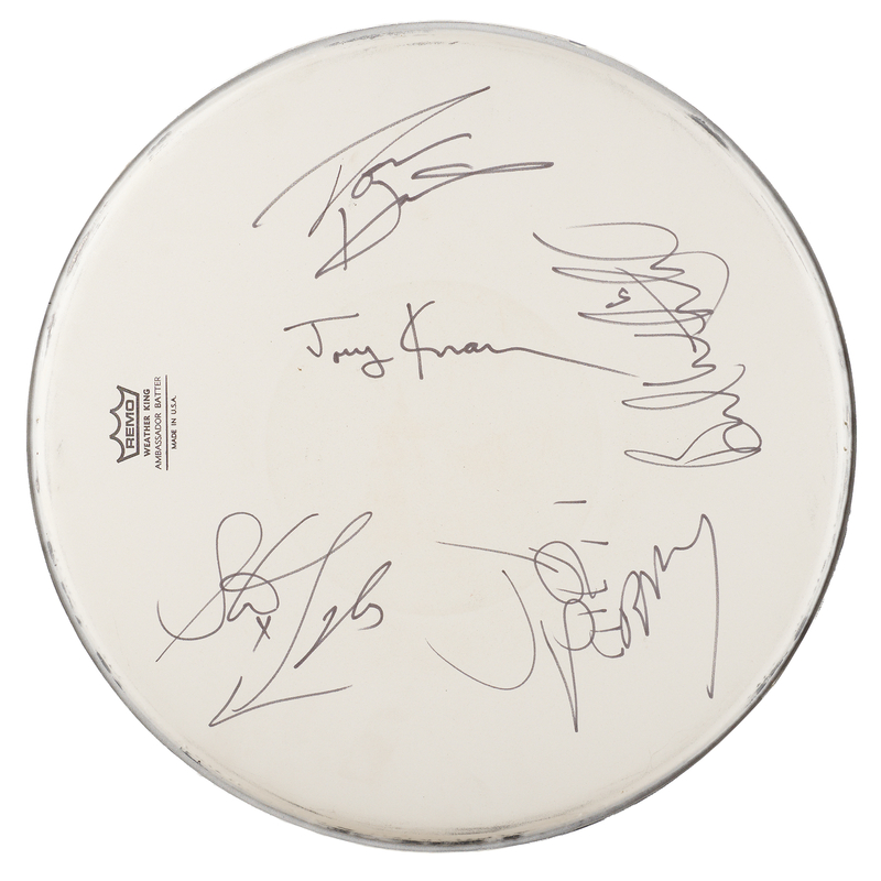 Lot 319 Aerosmith Signed Drum Head
