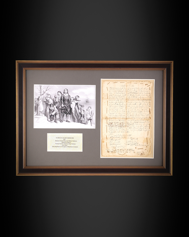 Lot 120 Mayflower and Plymouth Colony: John Alden and Thomas Prence Document Signed (1663)