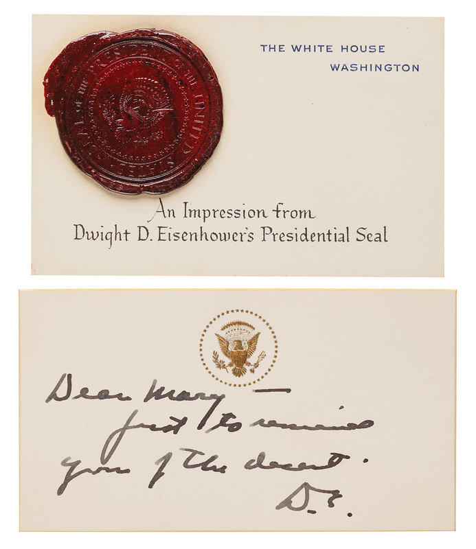 Lot 48 Dwight D. Eisenhower Signature